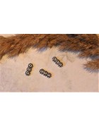 Держатель для трех нитей 10*4 мм. Цвет черненое серебро